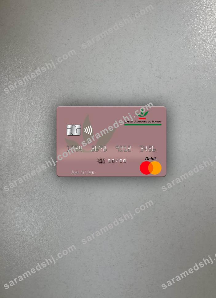 Morocco Crédit Agricole du Maroc mastercard photolook front